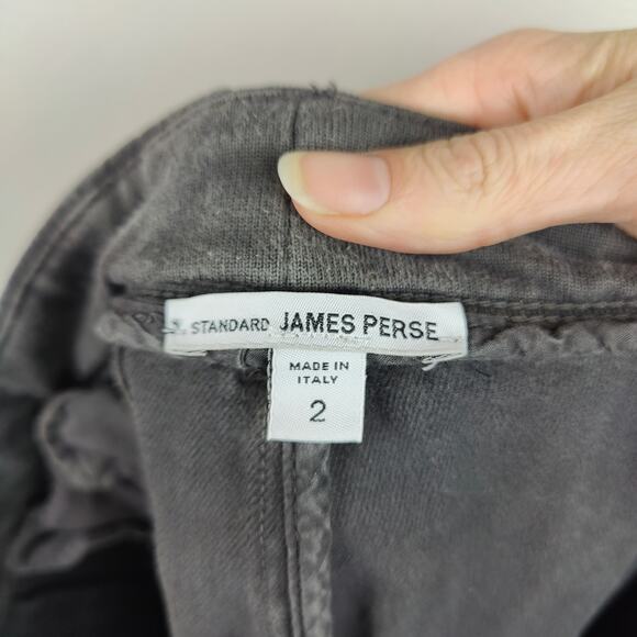 Standard‎ James Perse Pants Womens 2 Medium Black Cotton Blend Tapered Lounge - Picture 7 of 10